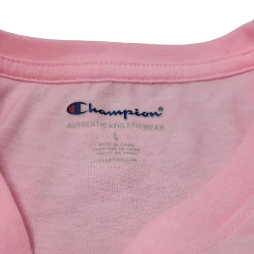 Champion Dress Size Large Girls T-Shirt Dress Graphic Print T-Shirt Pink New NWT